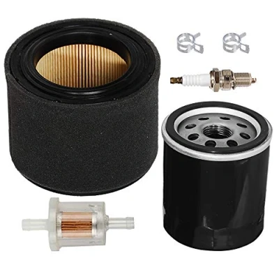 Afbeelding van Carkio Luchtfilter Combo Oliefilter Brandstof Bougie Fit Kit Compatibel met Kawasaki FJ180V 11029 0019 0032 49065 2057 2078 grasmaaier