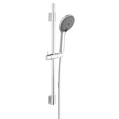 Afbeelding van Watersaving Doucheset van roestvrij staal, waterbesparend, met 3 straalsoorten, voor boiler, 70 cm, universele aansluiting, verchroomd