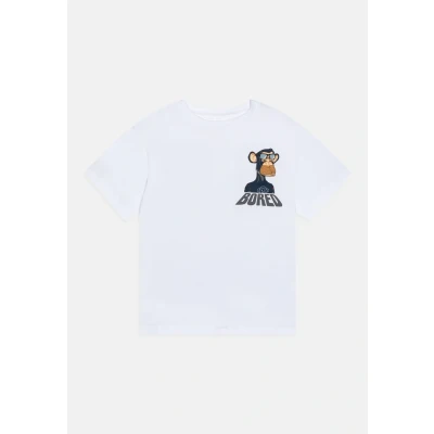 Afbeelding van Name it Nkmdyn Boredofd SKY Tshirt print voor kinderen, Maat: 134/140, Bright white