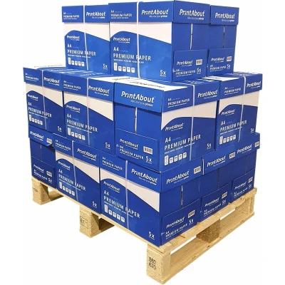 Afbeelding van PrintAbout Premium A4 papier halve pallet (20 dozen)