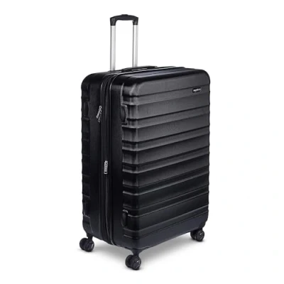 Image de Amazon Basics Valise rigide en ABS à 4 roulettes, 78 cm, noir
