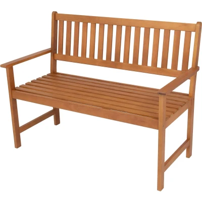 Afbeelding van Tuinbank Canzano tweezitsbank 120x58x90 cm houtkleurig casa.pro