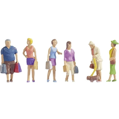 Afbeelding van Noch 15518 Spoorwegmodelbouw Boodschappen doen 6 figuren
