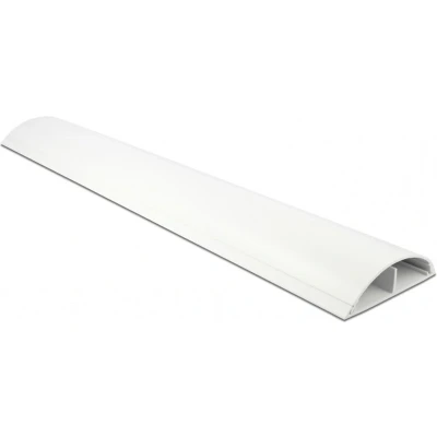 Afbeelding van Kunststof kabelgoot half rond met zelfklevende plakstrip 100 x 8,9 cm / wit