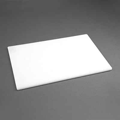 Afbeelding van Hygiplas antibacteriële LDPE snijplank wit 450x300x10mm