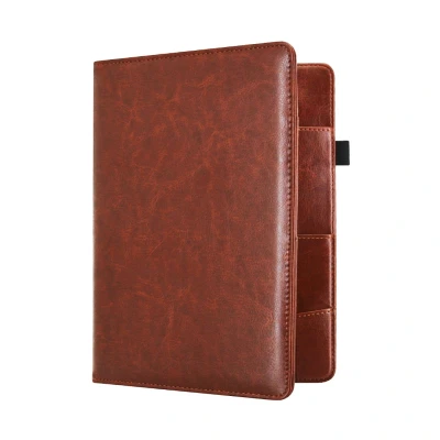 Afbeelding van Reispapieren Hoesje / 17 x 23 cm Reisdocumenten Mapje Organizer R4 Donkerbruin