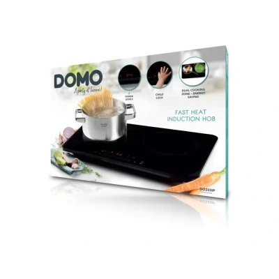 Afbeelding van Domo Induct.kookplaat 2 Pl Zwart