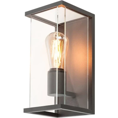 Afbeelding van SLV QUADRULO 1002403 Buitenlamp (wand) E27 Antraciet, Helder