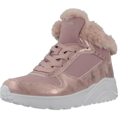 Afbeelding van Skechers Uno Lite Veterschoen hoog roze Maat 34