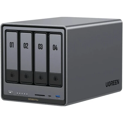 Afbeelding van Ugreen NASync DXP4800 Plus (0 TB), Netwerkopslag, Zwart