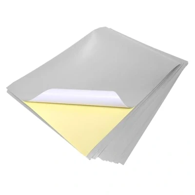 Afbeelding van Evergreen Goods Set van 10 zelfklevende A4 vellen, zilverkleurig, metallic, laserbedrukbaar