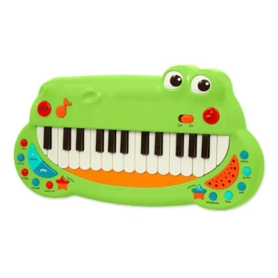 Afbeelding van Battat Toddler Piano Toy Muziekinstrument voor kinderen Animalier keyboard met 5 instrumenten instellingen Crocodile 2 jaar +