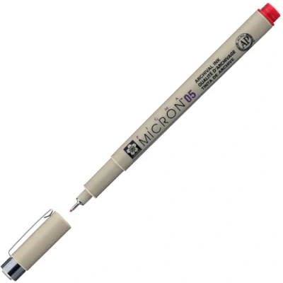 Afbeelding van Sakura Pigma Micron 05 0,45 mm Rood S019
