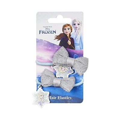 Afbeelding van Haarelastiekjes Frozen Ziverachtig Blauw Lasso 2 Stuks