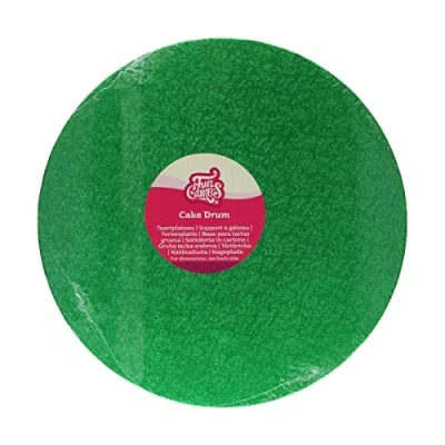 Afbeelding van FunCakes Cake Drum Taartplateau Rond Groen Ø30,5 cm
