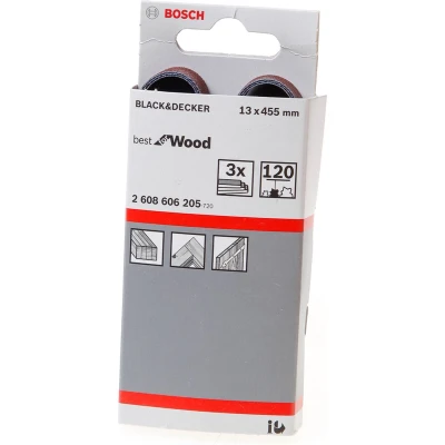 Afbeelding van Bosch Schuurband 13 x 451mm K120 blister van 3 banden