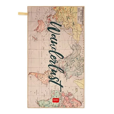 Afbeelding van Legami Fitnesshanddoek, sporthanddoek, microvezel handdoek met ritsvak, elastiek, compact, sneldrogend, extreem absorberend, ultralicht, voor sport, 45 x 80 cm, thema