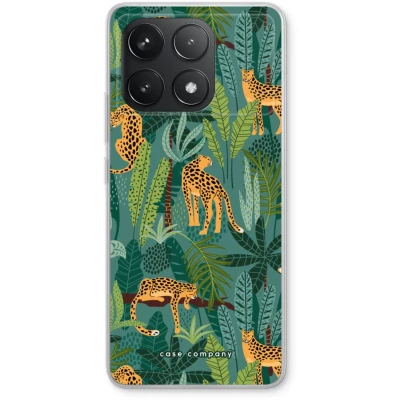 Afbeelding van Case Company® hoesje geschikt voor Xiaomi Poco F6 Pro Luipaard 2 Soft Cover Telefoonhoesje Bescherming aan alle Kanten en Schermrand