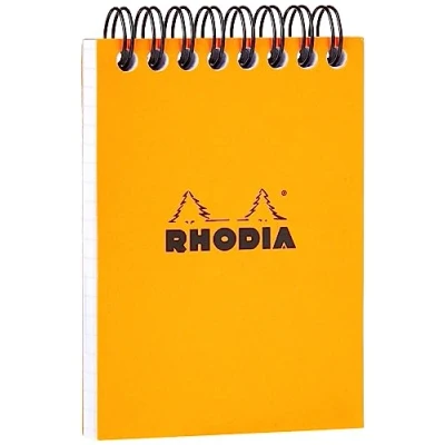Image de Bloc Rhodia Classic 5/5 80 feuilles Couverture Orange