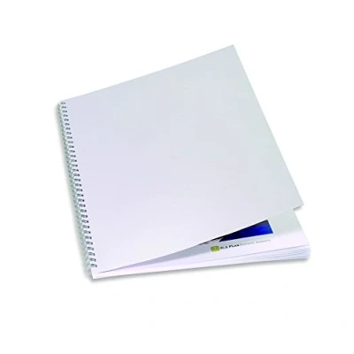 Afbeelding van gbc dekblad linenweave din a4 250gr wit
