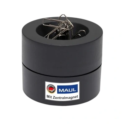 Afbeelding van Papercliphouder MAUL Pro diameter73mmx60mm zwart