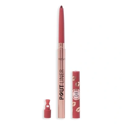 Afbeelding van Revolution Beauty, Pout Bomb Plumping Lip Liner, Langhoudende Liner met Hyaluronzuur, Kersenrood