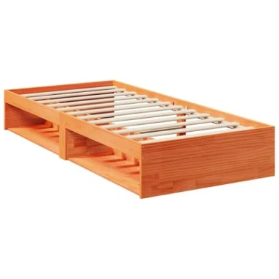 Afbeelding van Slaapbank 75x190 cm massief grenenhout wasbruin