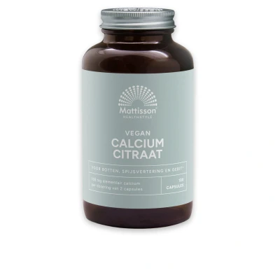Afbeelding van Mattisson Calciumcitraat 168mg 120 capsules