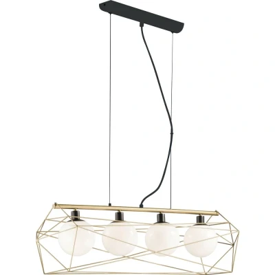 Afbeelding van ECO Light ABRAXAS I S4 ORO Hanglamp E27 240 W Goud, Zwart