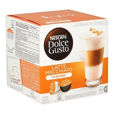 Image de 3 unités Dolce Gusto Latte Macchiato Caramel 16 DG capsules 450 g