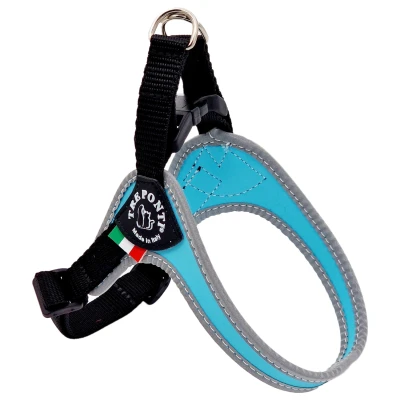 Afbeelding van Tre Ponti Fibbia Verstelbaar Tuig Blauw&amp;Reflectie Hondenharnas 56 70 cm Tot 14 Kg