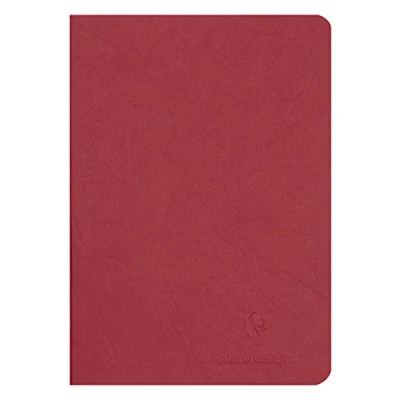Afbeelding van Clairefontaine Age Bag 733102C Schrift, A5, 14,8 x 21 cm, blanco, ideaal voor notities en tekeningen, 48 vellen, rood, 1 stuk