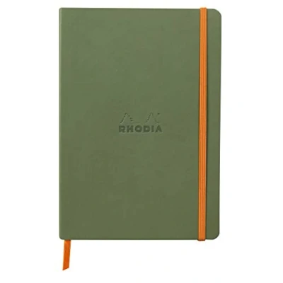 Afbeelding van Notitieboek Rhodia A5 lijn 80 vel 90gr saliegroen