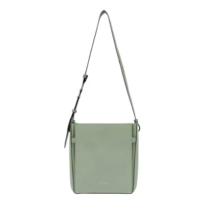 Afbeelding van LIEBESKIND BERLIN Leren Schoudertas Hilla Small Pebble Hobo Bag Opal Green Kaki