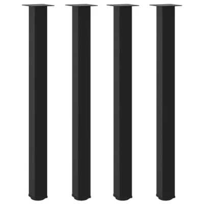 Afbeelding van vidaXL Salontafelpoten 4 st 110 112 cm staal zwart
