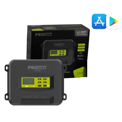 Afbeelding van ProUser SCM30 Laadregelaar voor zonne energie MPPT 12 V, 24 V 30 A