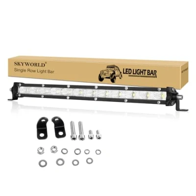 Afbeelding van Willpower LED Werklamp Bar 60W 33cm 12V Autospotlight IP67 Waterdichte Mistlamp voor 4x4 Auto Truck Tractor SUV Boot