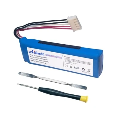 Afbeelding van Aibatt 6000 mAh reservebatterij voor JBL Charge 3 (versie 2016), vervanging GSP1029102A batterij (3,7 V/Li polymeer)