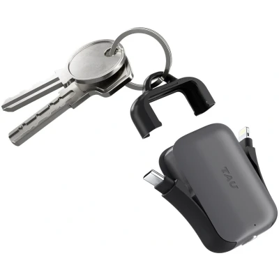 Afbeelding van Rolling Square TAU 2 sleutelhanger (2000 mAh), Powerbank, Zwart
