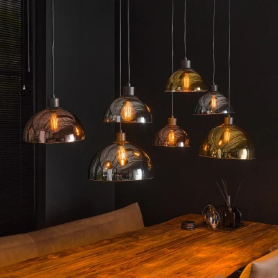 Afbeelding van Coventry hanglamp 7L disk artic zwart