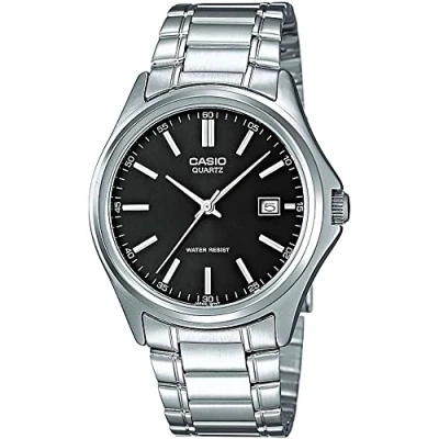 Afbeelding van Casio Horloges Armband MTP 1183PA 1AEF, Zwart/Zilver, armband,