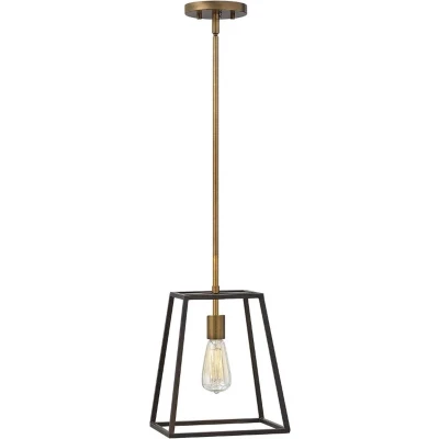 Afbeelding van Hinkley LED Pendelarmatuur Fulton 1X E27 Max 60W Dimbaar Bronze and Brass