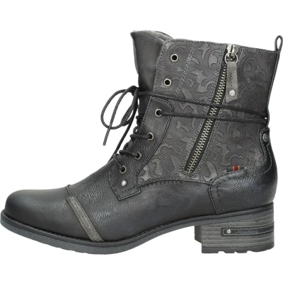 Afbeelding van Mustang Veterboots, Dames, Maat: 37, Black Kunststof