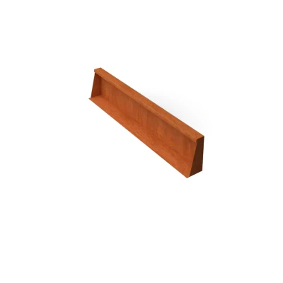 Afbeelding van Fronta Keerwanden cortenstaal recht stuk L100 x B10 H20 cm Geroba