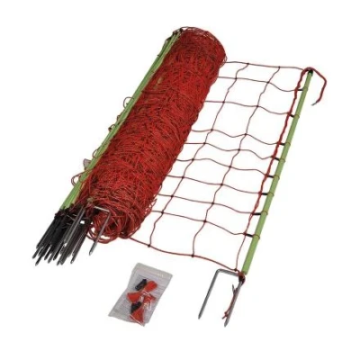 Image de Gallagher Wolvennet dubbele pen oranje 120cmx50m, plus/min systeem, Geschikt voor Veehouderij