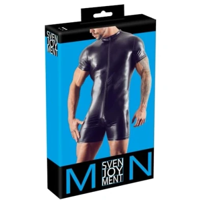 Afbeelding van Matte Wetlook Body Overall Korte Mouwen