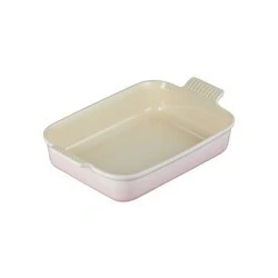 Afbeelding van Le Creuset Aardewerken Rechthoekige Ovenschaal In Shell Pink 32cm 3,85l