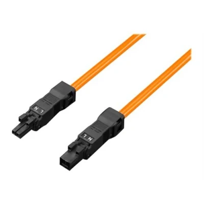 Image de Rittal SZ Led system light connection cable Câble d&#039;alimentation (F) (M) 100 240 V 1 m orange (pack de 5)