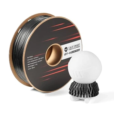 Afbeelding van SainSmart GT 3 1,75 mm flexibel PLA filament, hoge snelheid 3D printerfilament voor high speed printen, spoel 1 kg, maatnauwkeurigheid +/ 0,04 mm, zwart