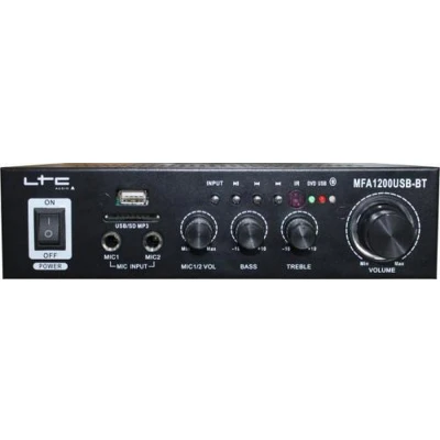 Afbeelding van LTC Audio Mfa1200usb bt bl karaoke versterker 2 x 50w